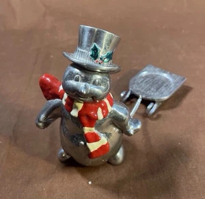 Lennox’s Christmas Holiday Yule tide metal snowman slave out of candleholder CH8 - Picture 1 of 3