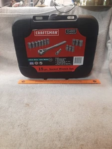 Craftsman Tools 15 Piece Socket Wrench Set 12 Point 1/2" Drive USA 34869 - Picture 1 of 15