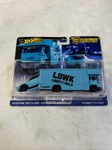 Hot Wheels Premium Team Transport #69 Nissan Skyline 2000GT-T LBWK & Fleet Flyer - Picture 1 of 7