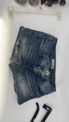 Paris Blues Juniors синий джинсовой ткани Jean шорты клетку акценты размер 11 - Изображение 1 из 3