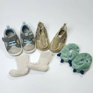 Baby Jungen Schuh Dino Paket Größe 0-6 Monate - Bild 1 von 8
