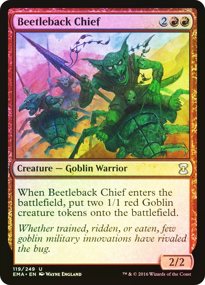MTG FOIL Beetleback Chief  - Eternal Masters #119 - Image 1 of 1