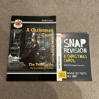 GCSE English Literature- A Christmas Carol. Snap Revision And CGP Text Guide  - Image 1 of 4