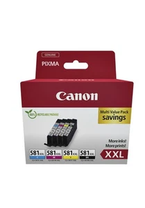 Inktcartridge canon cli-581xxl zwart + 3 kleuren - Afbeelding 1 van 1