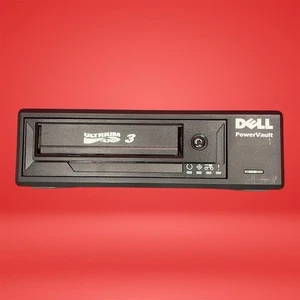 Dell PowerVault LTO-3 LTO-3-060ext  Ultrium SCSI External Tape Drive Black - Picture 1 of 4