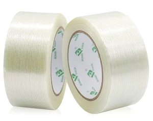 Mono Filament Strapping Tape, 2 Roll 2 Inch x 35 Yards 5.5 Mil, Heavy Duty Tr... - Picture 1 of 6