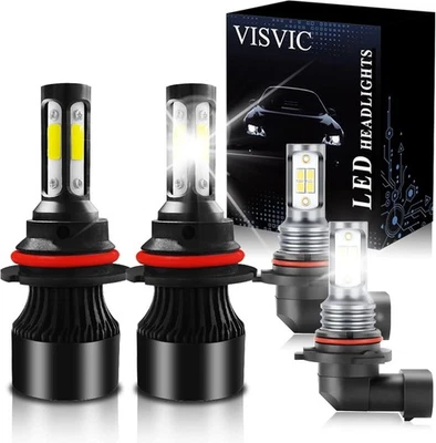 Faro LED 9007 haz alto/bajo para Ford F-250 2002 2003 2004 + bombilla antiniebla 9145 Foto 1 de 4