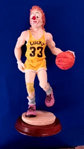 Clown Figur NBA "Lucky #33" 11" Vintage 70er Jahre Satis-5 Taiwan - Bild 1 von 3
