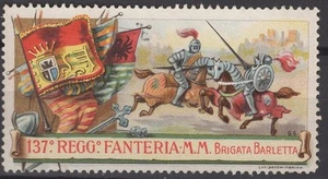 ER8019 Erinnofili Reggimentali: 137° Regg. Fanteria - Brigata Barletta - Foto 1 di 1
