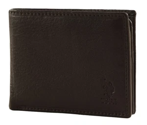 U.S. POLO ASSN. monedero Brazil Horiz Wallet Leather Brown - Imagen 1 de 5