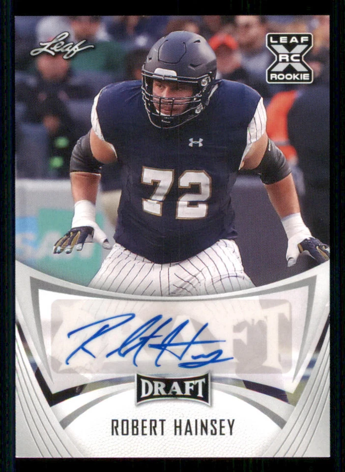2021 Leaf Draft AUTO #BARH1 Robert Hainsey - Image 1 of 2
