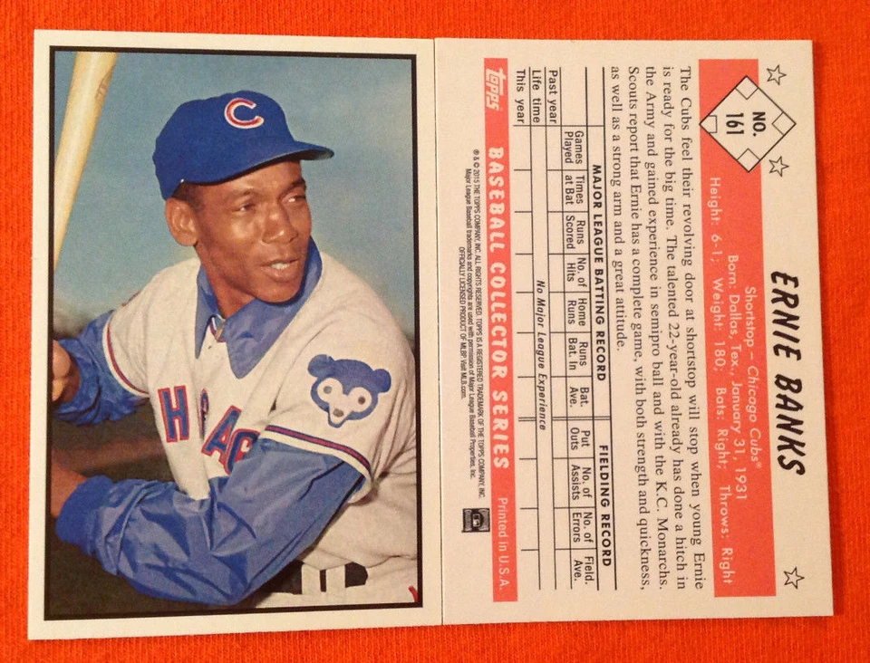 2015 Topps National 1953 Bowman Color VIP Promo ERNIE BANKS Cubs #161 (QUANTIDADE) - Imagem 1 de 1
