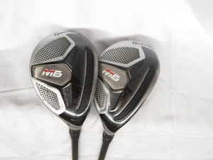 Used TaylorMade M6 25* 5h, 28* 6h Hybrid Set Bassara 55 Seniors (Lite) flex +HC - Picture 1 of 10