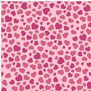 Loralie MINI HERZEN geworfen rosa Quilt Stoff verkauft von 1/2 Yard #692-265 - Bild 1 von 1