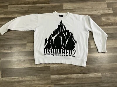 dsquared2 mens Sweatshirt White size S  - Image 1 of 4