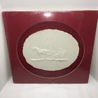 Christmas 3D Pressed Paper Art Winter Sleigh Scene Picture Signed