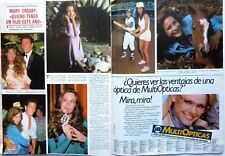 MARY CROSBY = 2 PAGES 1985 SPANISH CLIPPING (FREE Shipping !!!)