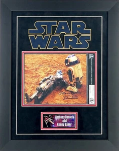 Kenny Baker & Anthony Daniels Autographed Star Wars 8x10 Photo Framed Beckett - Bild 1 von 2