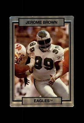 1990 ACTION PACKED FOOTBALL CARD PHILADELPHIA EAGLES #202 JEROME BROWN - Image 1 of 2