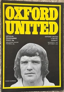 OXFORD UNITED v NOTTS COUNTY (LEAGUE DIVISION TWO) 19th SEPTEMBER 1973 - Picture 1 of 3