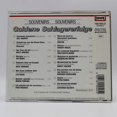Musik CD | Souvenirs Souvenirs-Goldene Schlagererfolge | Disc poliert - Bild 1 von 2