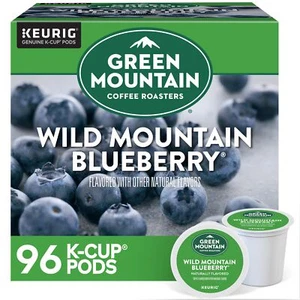 Green Mountain Wild Mountain Blueberry Coffee K Cup Pods 96 Count Light Roast - Picture 1 of 13