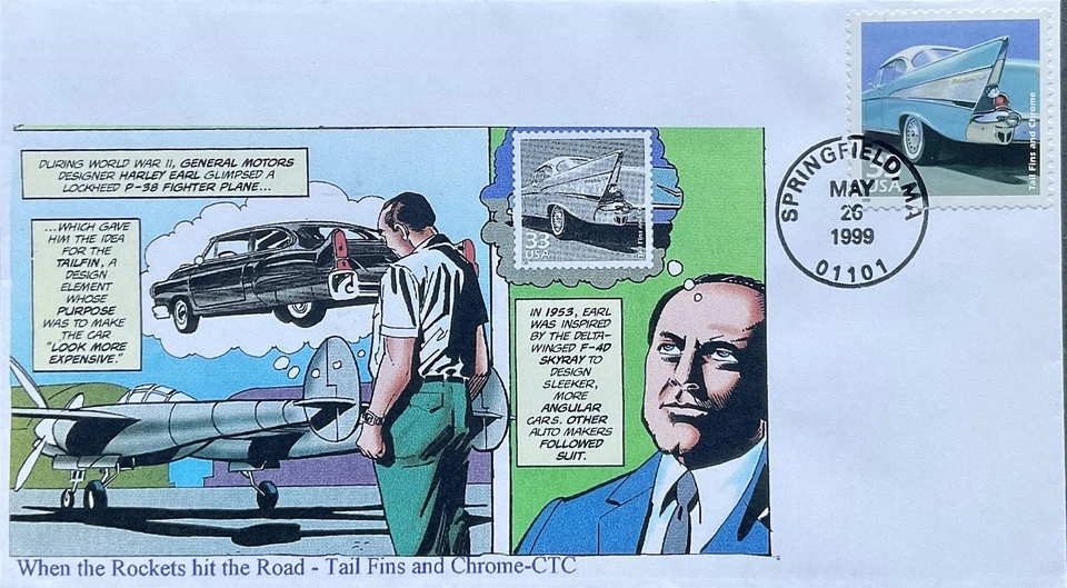 GG (Gary Gozemba) Cachet 3187 CTC 50s Tail Fins & Chrome GM Designer Harley Earl - Image 1 of 1