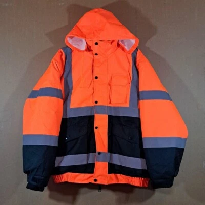 Parka de trabajo de alta visibilidad Craftsman para hombre ROPA DE TRABAJO ROPA DE TRABAJO Chaqueta Foto 1 de 4