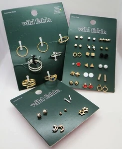Wild Fable Lot Stud Earrings Star Moon Lips, Mood Stone Ring Assortment Size 4-9 - Picture 1 of 6