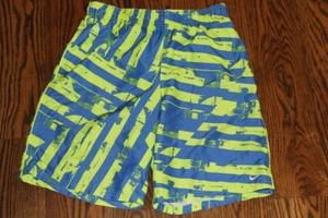 Nike Badehose mit Seitentaschen; royalblau/neongrün Größe Jugend XL - Bild 1 von 11