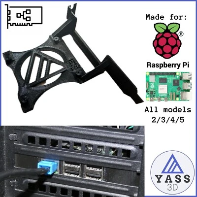 💾 RASPBERRY PI PCI SLOT PUERTO ADAPTER / ADAPTADOR 💾 - ALL MODELS 2/3/4/5 3D - Imagen 1 de 3