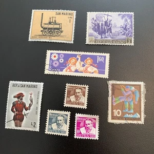 Vintage Worldwide/Foreign Stamps from Various Countries Lot of 8…”Lot F” - Picture 1 of 7
