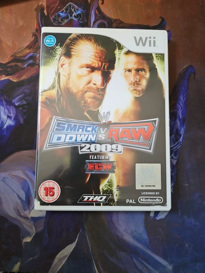 WWE SmackDown vs. Raw 2009 Featuring ECW (Nintendo Wii, 2008) - Complete in Box - Image 1 of 3