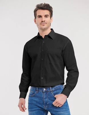 Camicia Uomo Business con Taschino Maniche Lunghe Cotone Regolare S - 4XL - Immagine 1 di 4