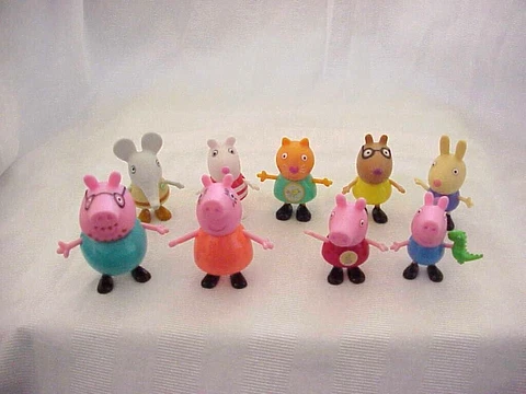 Peppa Pig Daddy Mommy George Emily Suzy Candy Cat  Pedro Pony Richard Characters Cover