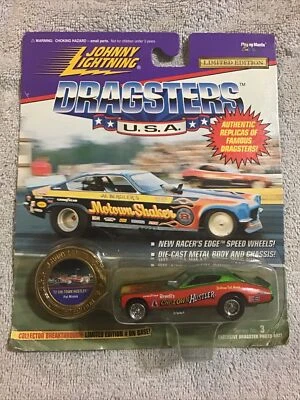1995 Johnny Lightning Dragsters USA PAT MIRICK Chi-Town Hustler 3  NHRA 1/64 - Image 1 of 4