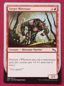 Magic The Gathering UNSTABLE TARGET MINOTAUR D red card MTG - Picture 1 of 2