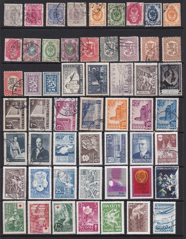 54 Finland - Collection with Better Stamps included - Excellent Value Cover