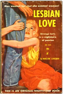 LESBIAN LOVE Pulp PB 'Marlene Longman' ROBERT SILVERBERG 1960 1st Edition SLEAZE - Imagen 1 de 2