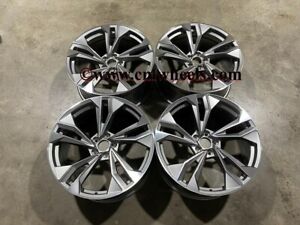 20" New 2021 S5 Performance Style Alloy Wheels Gun Metal Machined Audi A4 A6