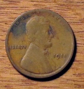 1911 1C BN Lincoln Cent #2 - Picture 1 of 2