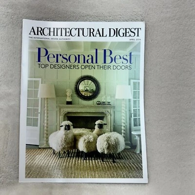 Architectural Digest Magazine April 2016 Personal Best Top Designers Open Doors - Image 1 of 4
