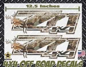 Z71 4x4 Offroad Decals REAL TREE CAMOUFLAGE Chevy Silverado CAMO Deer Hunting - Picture 1 of 3