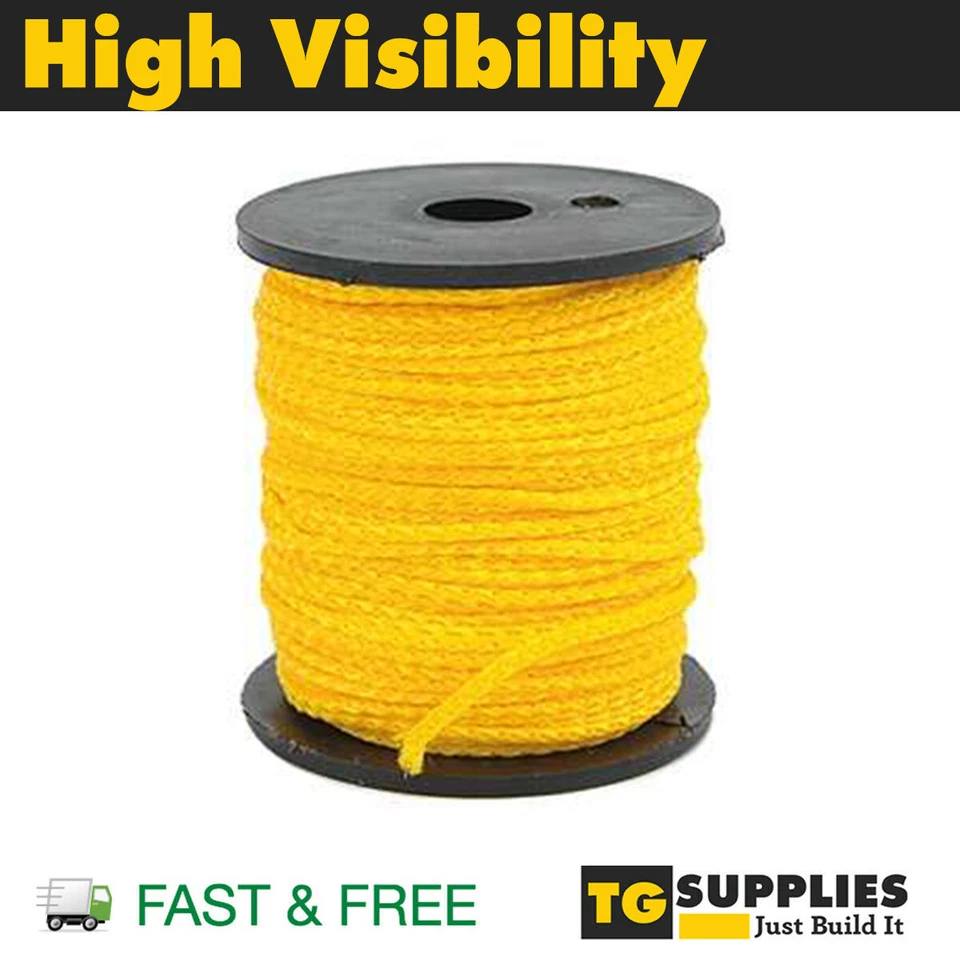 High Visibility Durable Builders Line Building Brick Rope String - Image 1 of 1