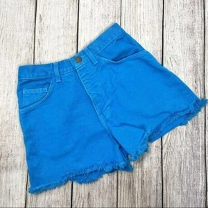 Pantalones Cortos Vaqueros Vintage Moda Intl Distressed The London Jean Azul Cintura Alta Talla 2 - Imagen 1 de 5