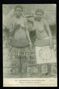 1905 NEW CALEDONIA  YT 59, 61, 93 ON  NEW CALEDONIA-FRANCE POSTCARD  VF - Picture 1 of 2