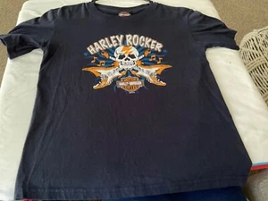 T-shirt moto Harley Davidson giovani taglia L grafica Peoria, IL - Foto 1 di 4
