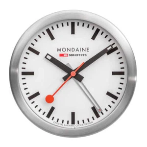 Mondaine - Reloj de Pared - Reloj Caja Aluminio Pared y Escritorio A997.MCAL.16SBB.1 125mm - Imagen 1 de 2