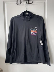 Disney Girls Warm-up Jacket Champion Cheer Pop Warner 2014 Zip Up Black New NOS - Picture 1 of 8