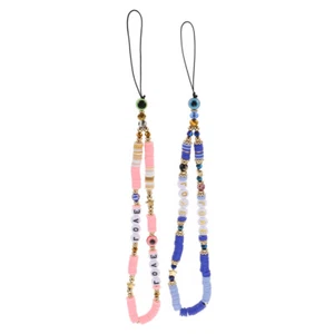 2 PCS Handy Kette Fräulein Handy-Lanyard Schlüsselband Mit Telefonanhänger - Zdjęcie 1 z 12